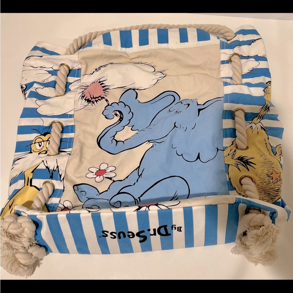 Dr Seuss Large Canvas Tote Bag with Horton the Elephant
